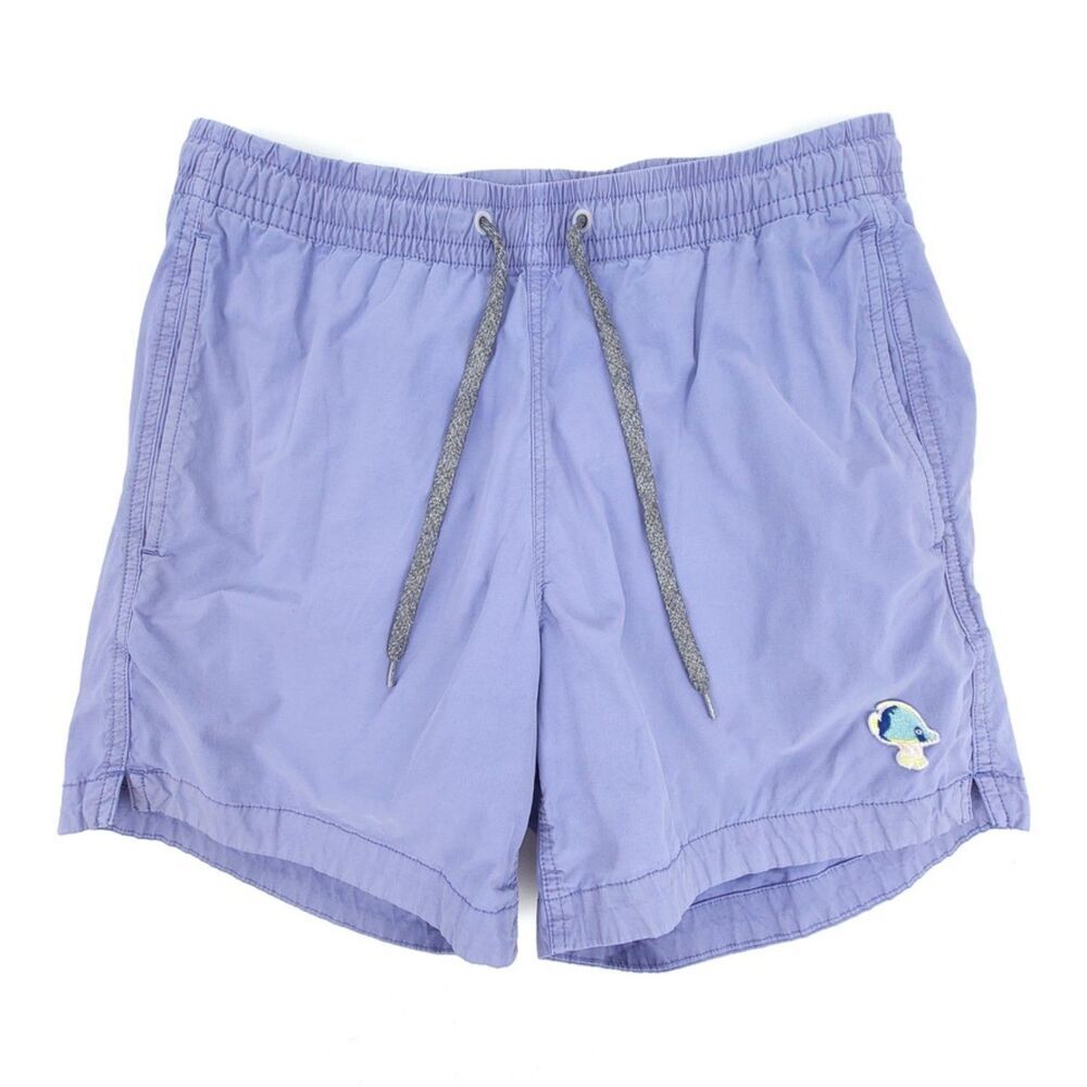 NEW‎ Bonobos 5 Inch Swim Trunks Board Shorts Volley Purple Fish Embroidered XS